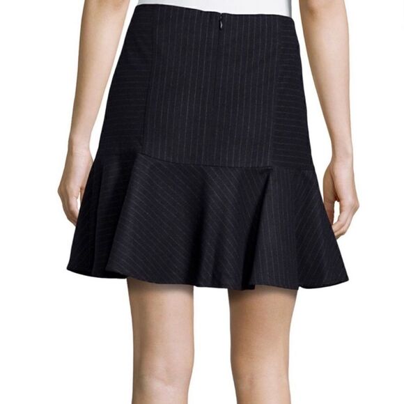 Joie Iveta Navy Pinstripe Skirt || SZ L - Picture 4 of 16